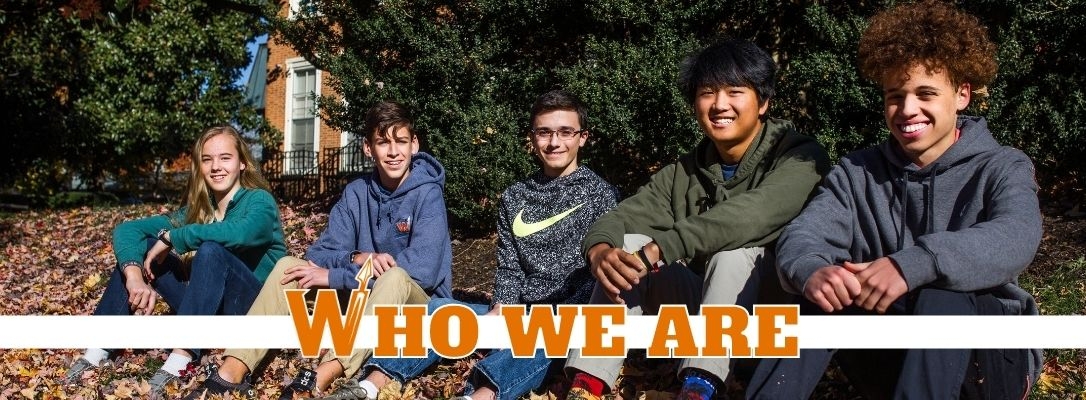 Who We Are (HS students on front lawn)
